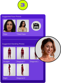 Al Creates your ModelMe Persona and stores it in your Account