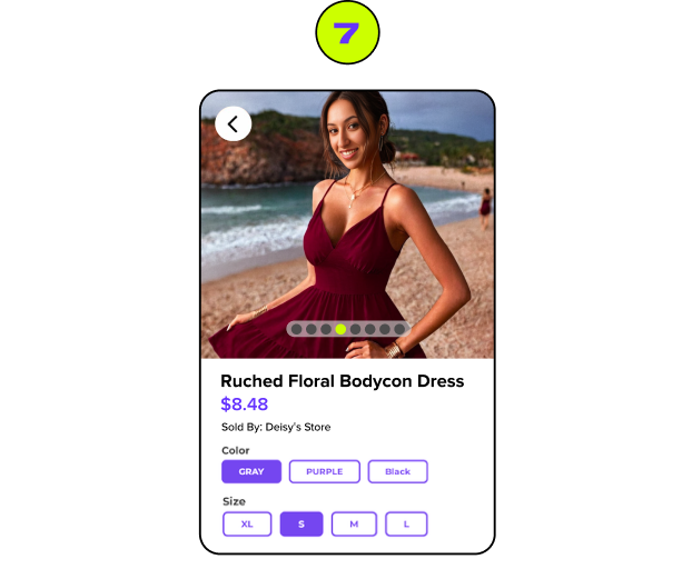 Now you're ready to sell with your own images with outfits